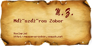 Mészáros Zobor névjegykártya